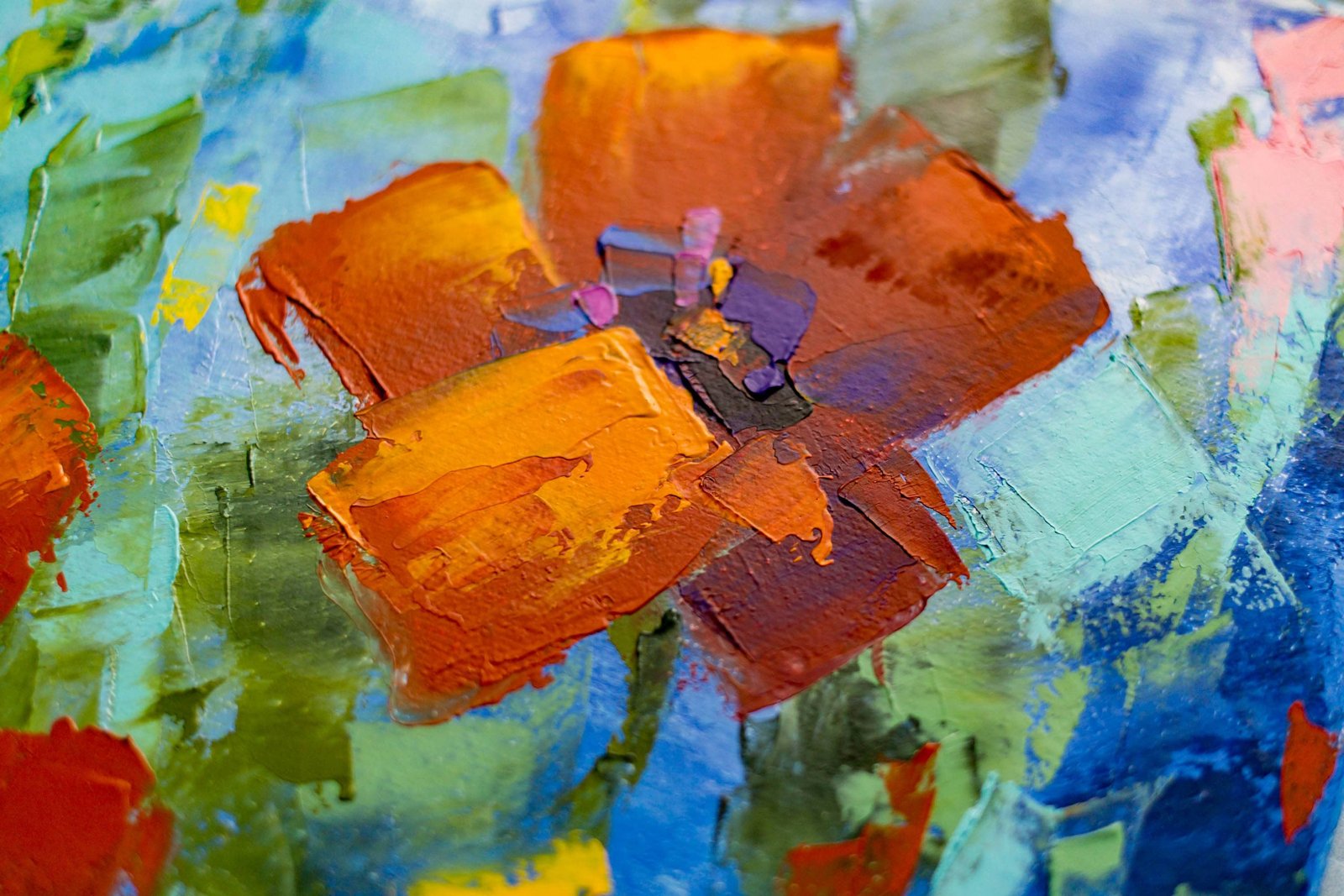 Poppies Original art 16" by S. Lee Mark - Flowers Still Life Art Poppies Flowers art Home Décor Wall Hangings Paintings Home & Living small