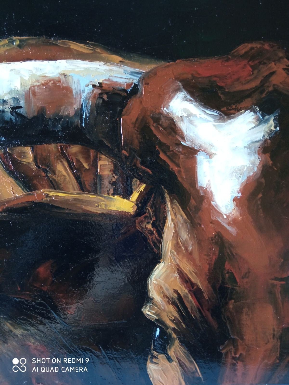 Bull Longhorn 26" by S.Lee Mark ox cow farm animals cow painting kitchen decor texas longhorn art longhorn wall art longhorn cattle