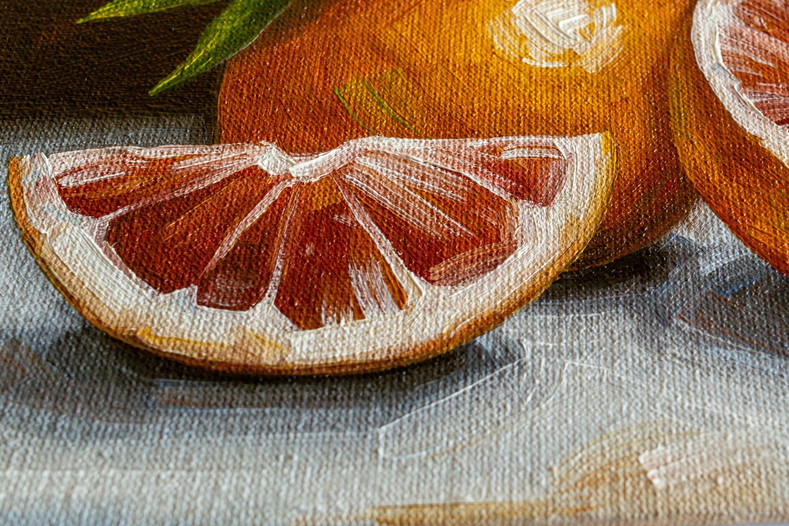 Grapefruit Original art 6x8 by S. Lee Mark - Stil life oil painting Fruit art Fruit still life Fruit painting Citrus art