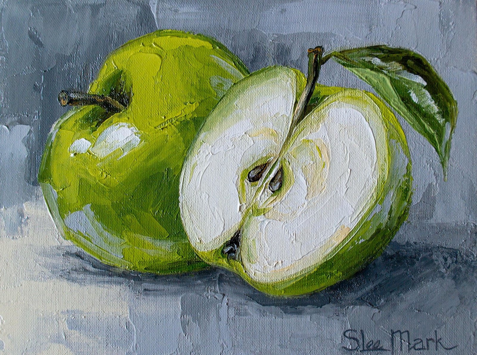 Apples Original art 6x8 by S. Lee Mark Stil life oil painting Fruit art Fruit still life Fruit painting Pears art Home Décor Wall Hangings by Svitlana Lee Mark